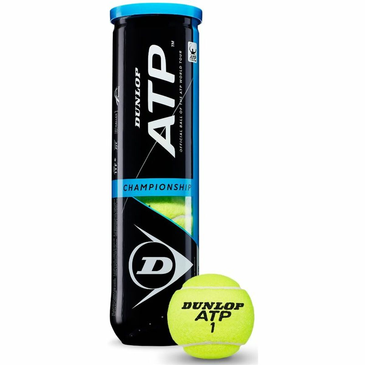 Balles de Tennis D TB ATP Championship Dunlop Pet 4 Jaune
