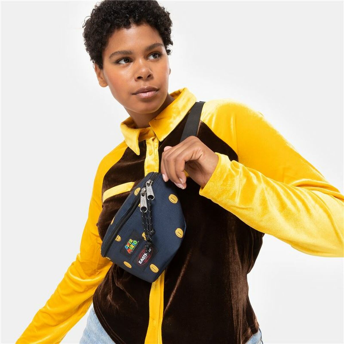 Sac banane Eastpak Springer Super Mario Bleu foncé Taille unique