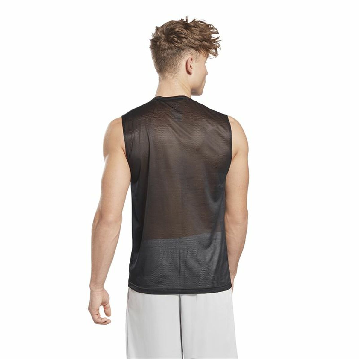 Maillot de Corps sans Manches pour Homme Reebok Workout Ready Tech Noir