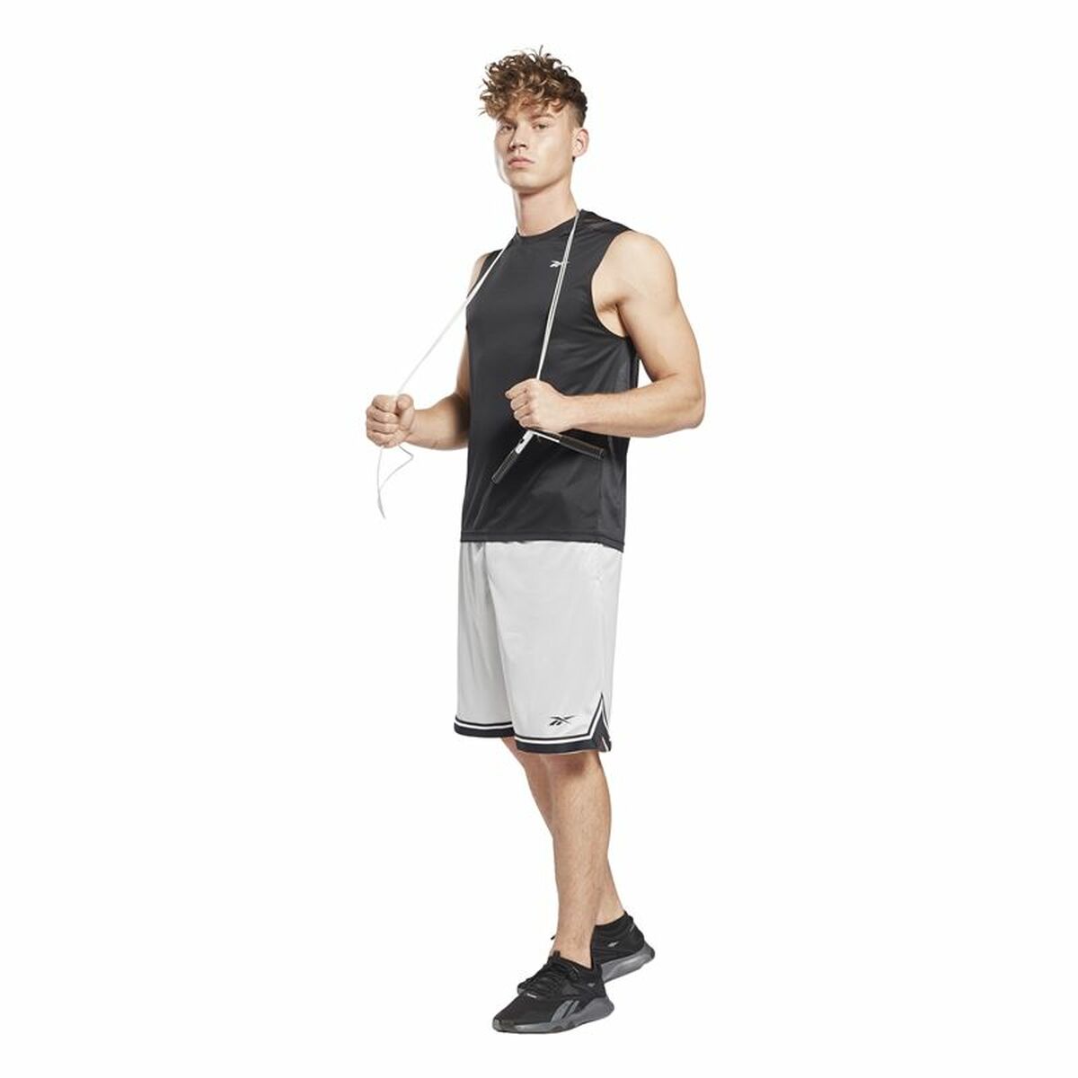 Maillot de Corps sans Manches pour Homme Reebok Workout Ready Tech Noir