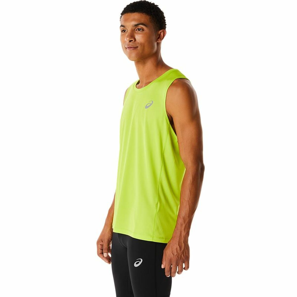 Maillot de Corps sans Manches pour Homme Asics Core Singlet Jaune