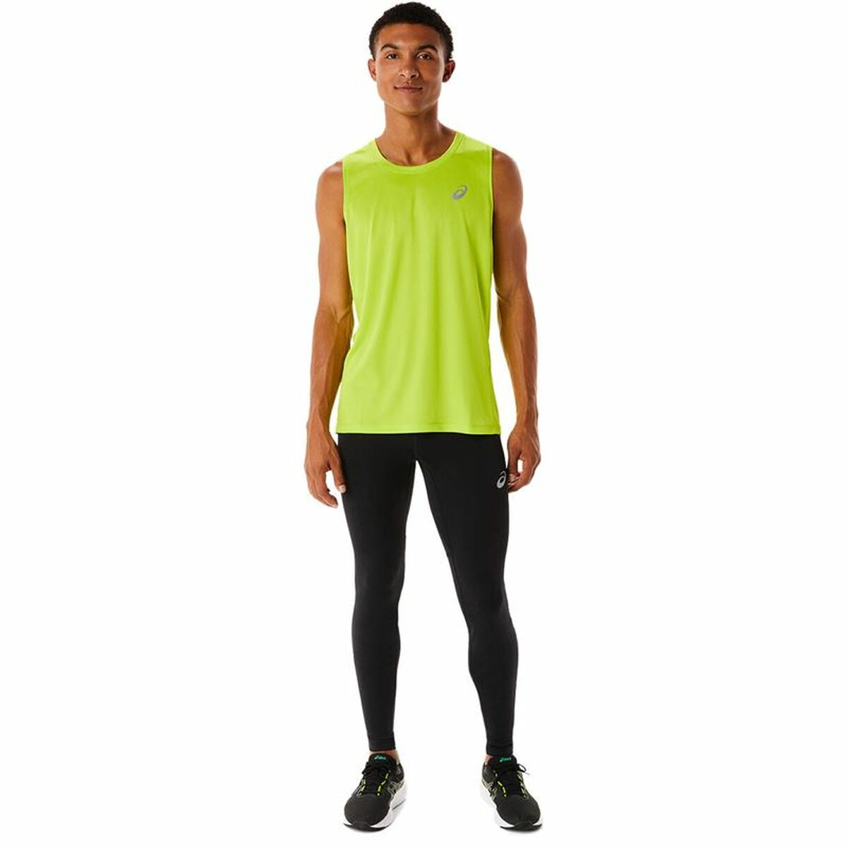 Maillot de Corps sans Manches pour Homme Asics Core Singlet Jaune