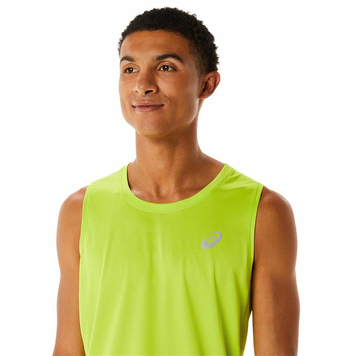 Maillot de Corps sans Manches pour Homme Asics Core Singlet Jaune
