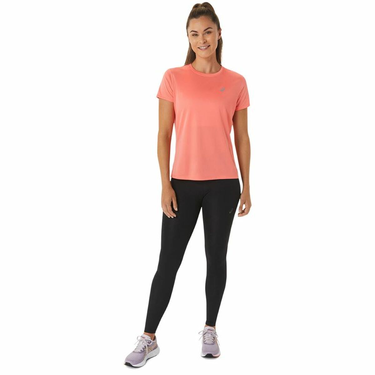 Chemisette Asics Core Running Corail Femme