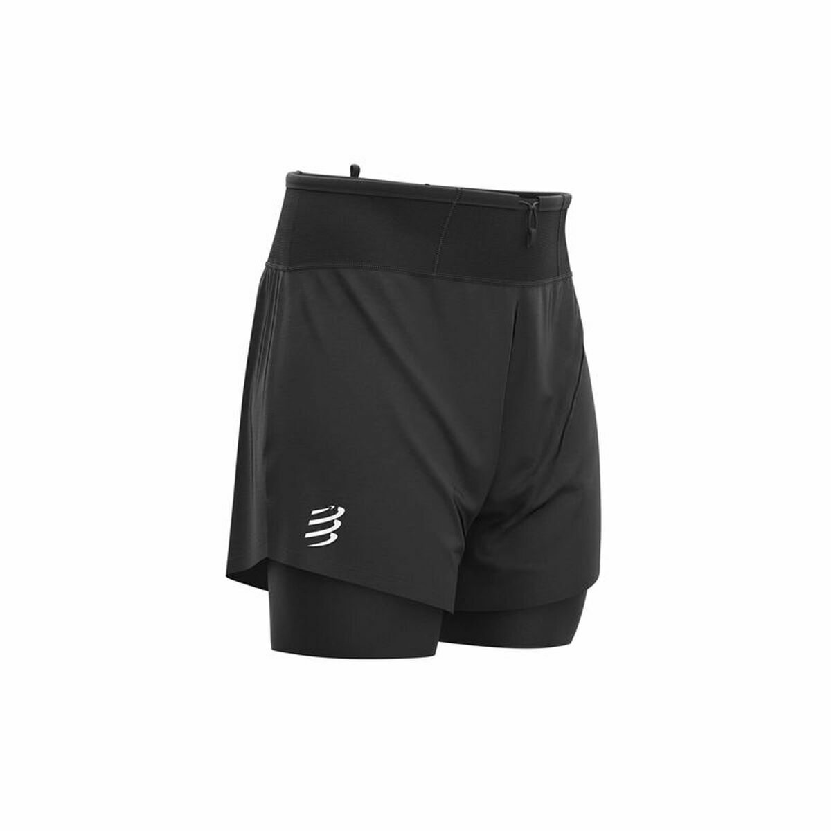 Short de Sport Compressport Trail 2-in-1 Noir Homme