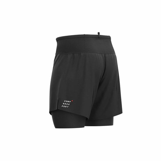 Short de Sport Compressport Trail 2-in-1 Noir Homme
