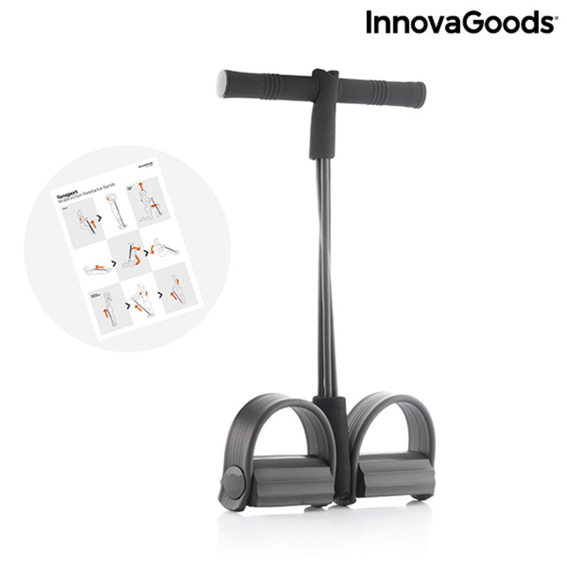 Élastiques de musculation multi-usages avec guide d’exercices InnovaGoods Tensport (Reconditionné A+)