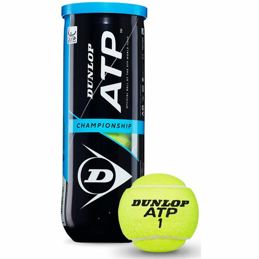 Balles de Tennis Dunlop ATP Championship Jaune Multicouleur (3 pcs)
