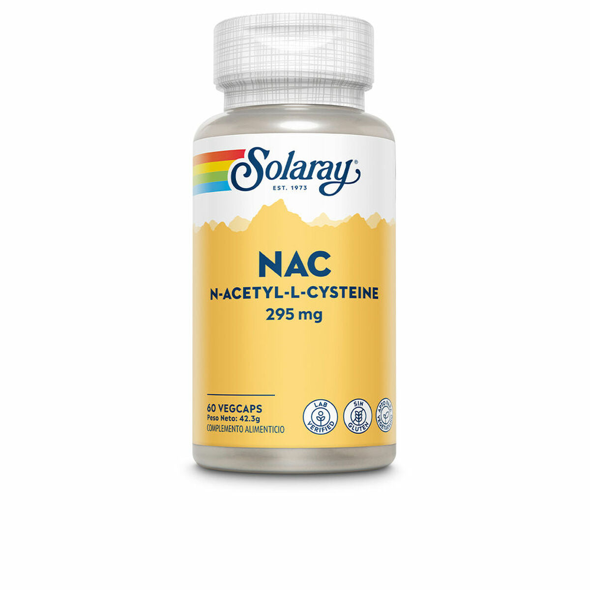 Supplément Alimentaire Solaray   N-acétylcystéine 60 Unités