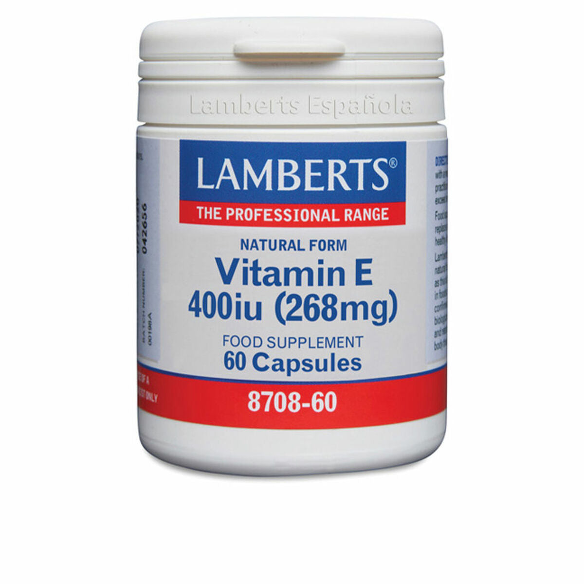 Supplément Alimentaire Lamberts 400iu Vitamine E 60 Unités