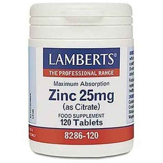 Supplément Alimentaire Lamberts   Citrate de zinc 120 Unités