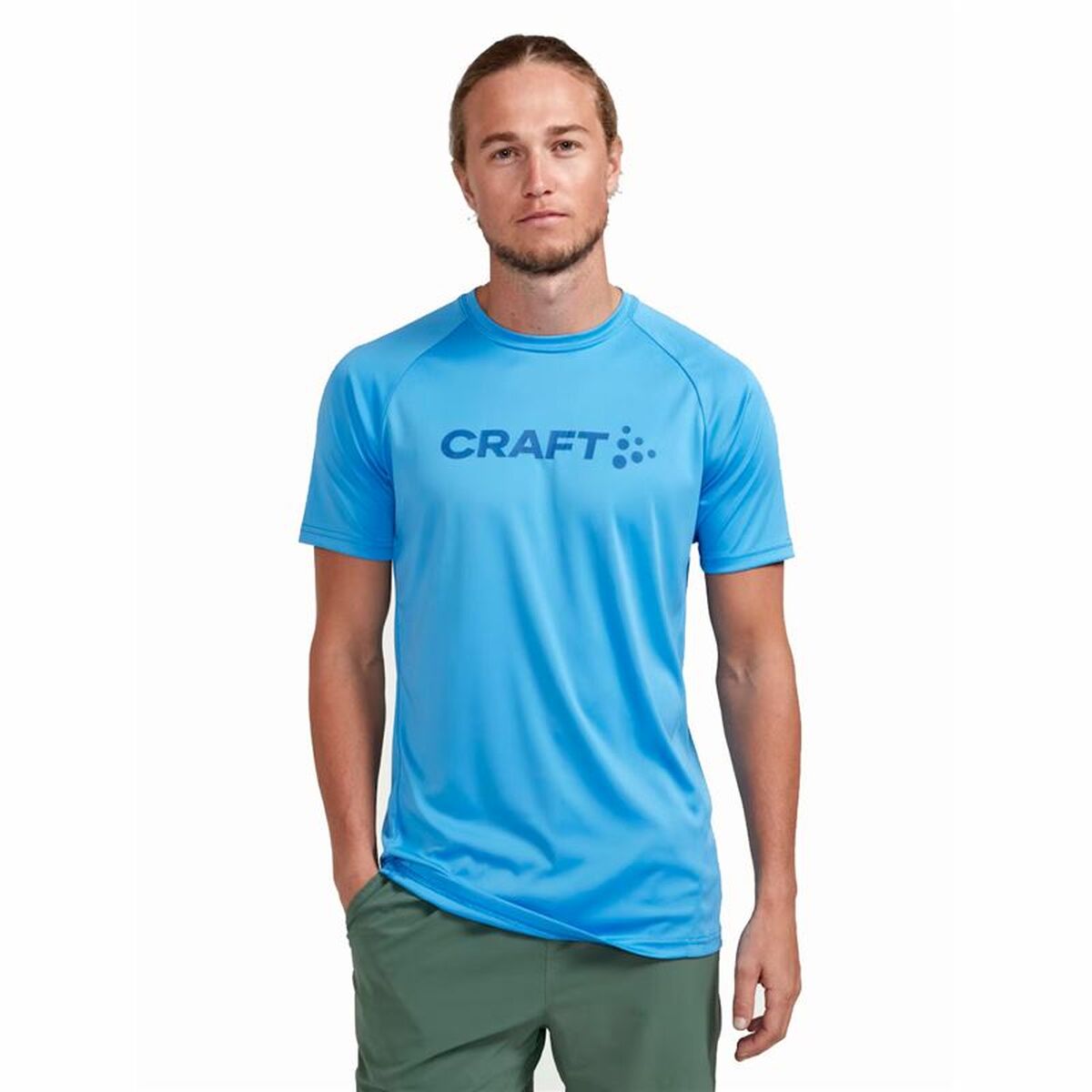 T shirt à manches courtes Craft Core Essence Logo Aigue marine