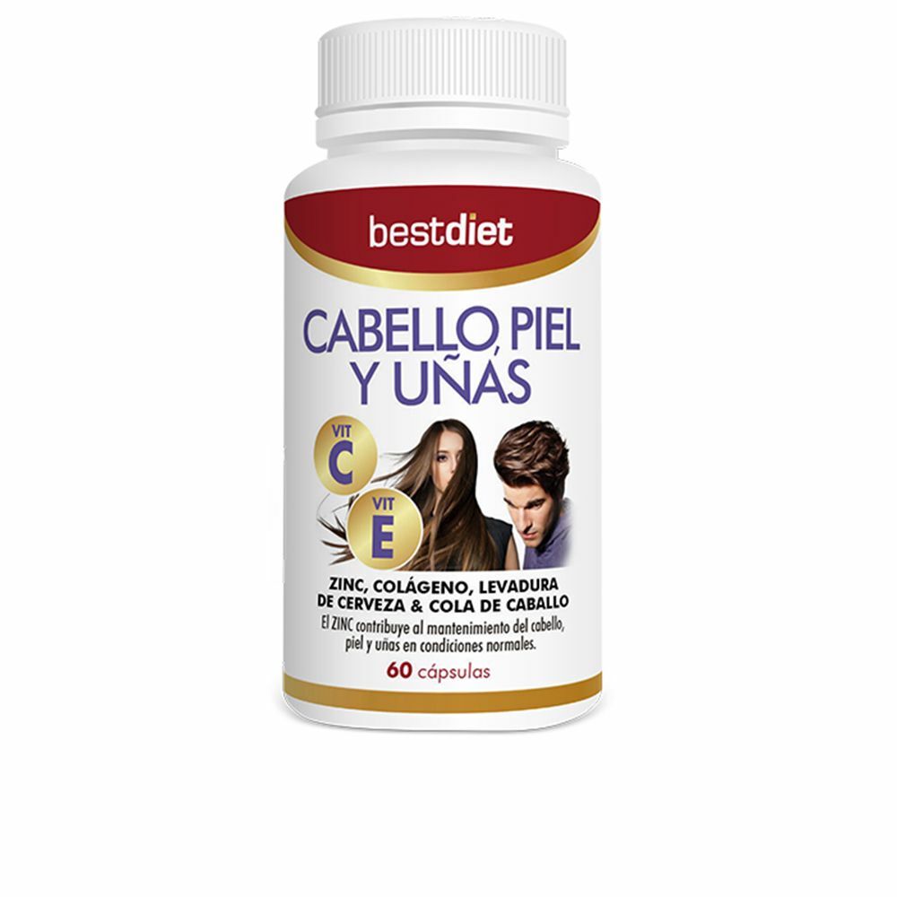 Capsules Best Diet Cabello, Piel y Uñas Vit C Vit E (60 Capsules)