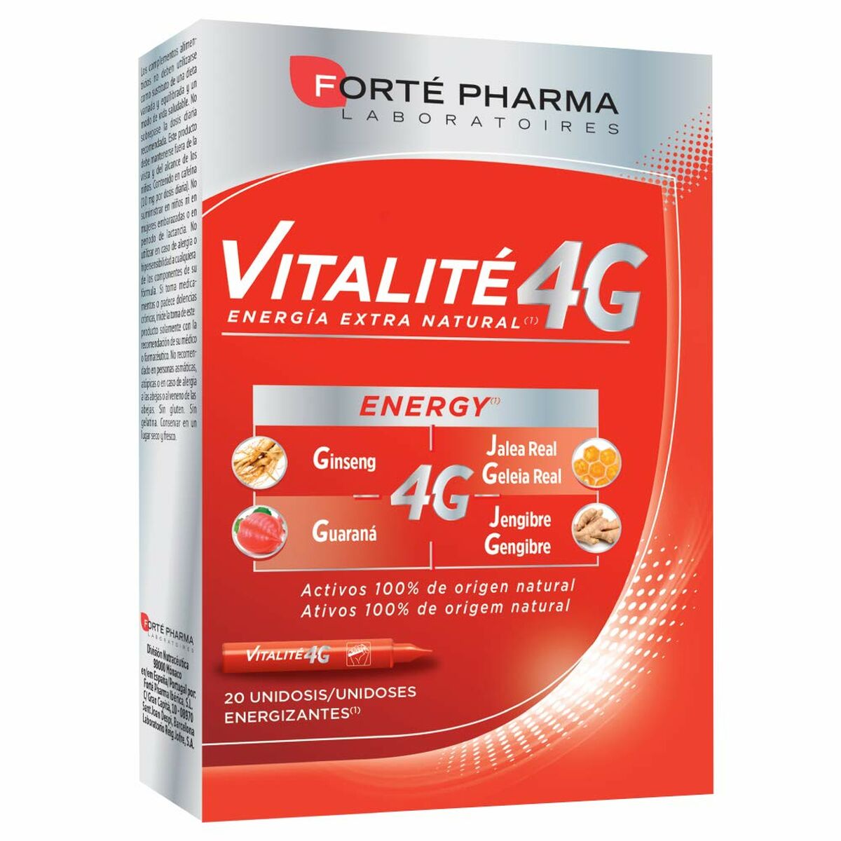 Supplément Alimentaire Forté Pharma VItalité 4G 20 Unités