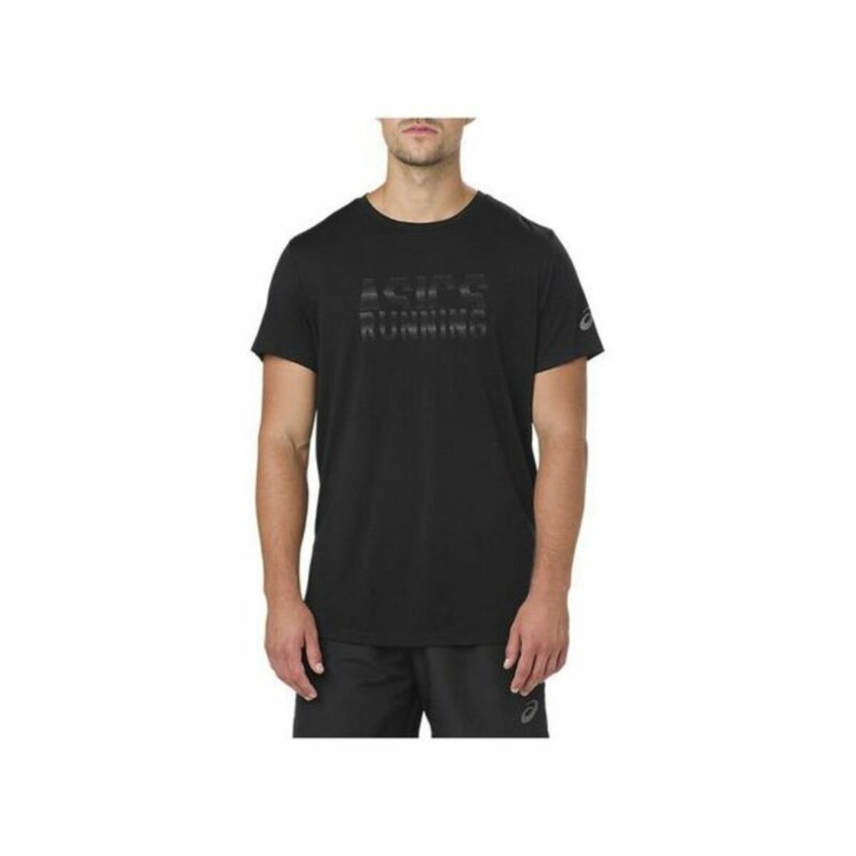 T-shirt à manches courtes homme Asics GRAPHIC SS TOP Noir (USA)